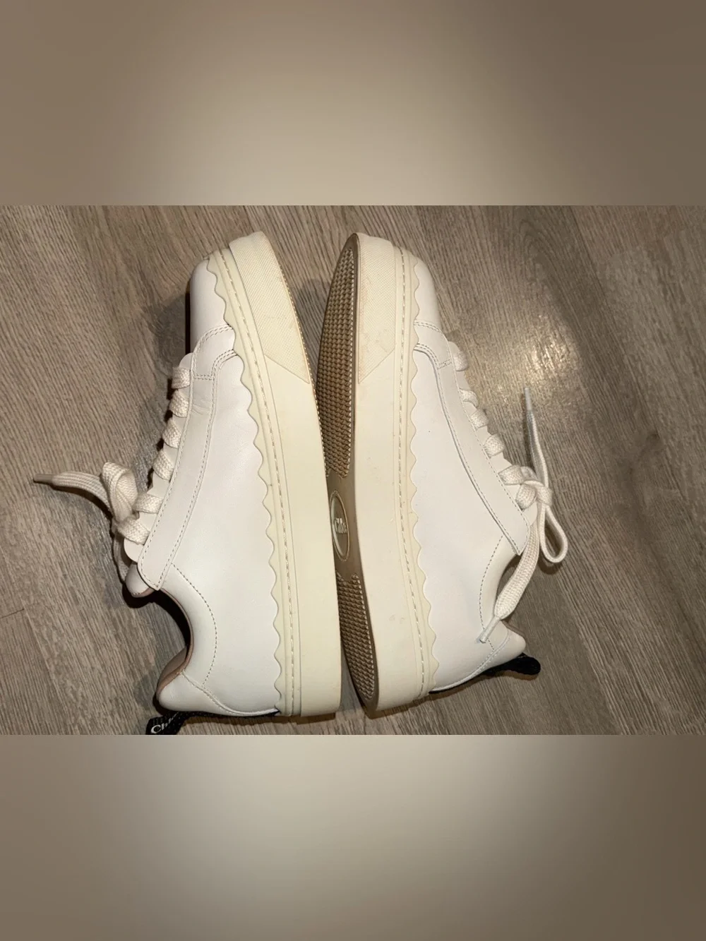 Chloé Lauren Low-Top Leather Sneakers